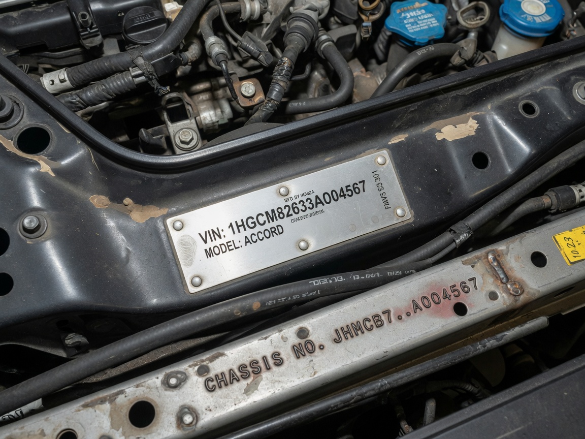Serial de motor o chasis
